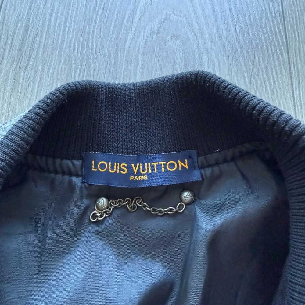 “Louis Vuitton” Monogram Patchwork Varsity Jacket - image 6